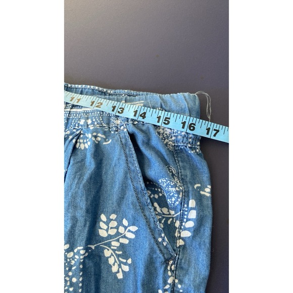 Cato Jogger Pants Womens‎ 12 Blue Bandana Floral Boho Lounge Elastic Festival - Picture 9 of 15